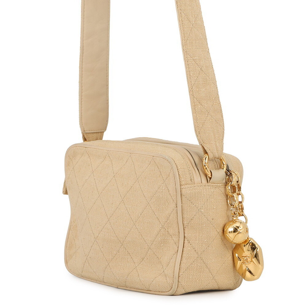 CHANEL Cream Leather Logo Shoulder Bag - Picture 2 of 16